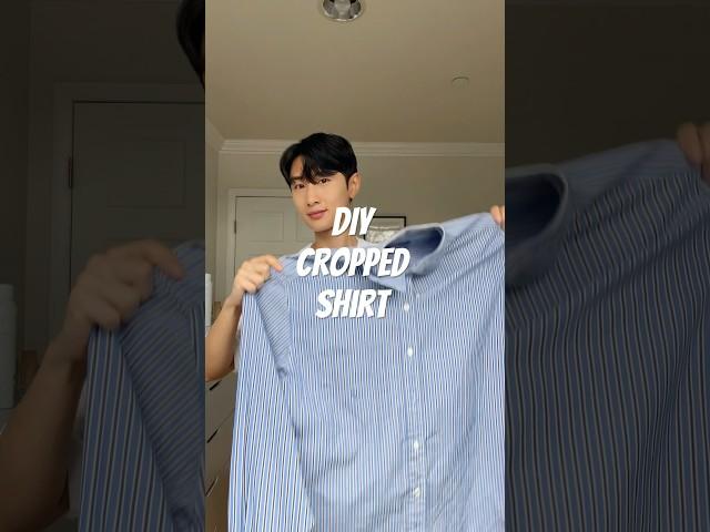 DIY Cropped Shirt Trend #fashion