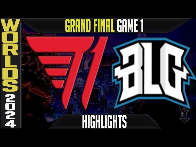 T1 vs BLG Highlights Game 1 | Worlds 2024 GRAND FINAL | T1 vs Bilibili Gaming G1