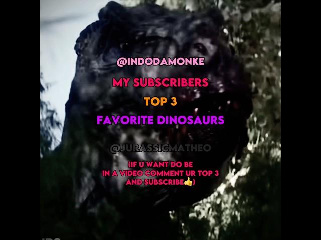 My Subscribers Fav Dinos(pt.2)#jurassic #jurassicworld #jurassicpark #edit #shorts #top3