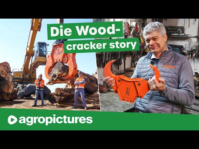 Holz spalten XXL: Die Woodcracker story | Westtech Spaltzange, Baumschere, Roderechen, Wurzelschere