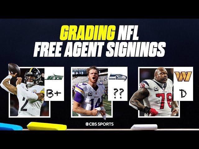 2025 NFL Free Agency Grades Day 1: Justin Fields to the Jets, Sam Darnold to the Seahawks + MORE