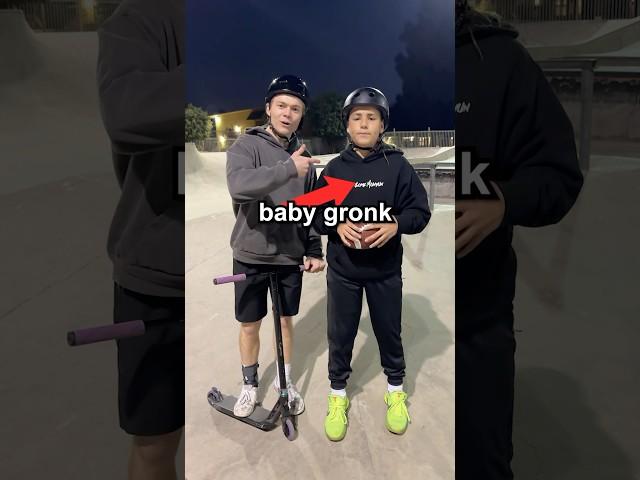 baby gronk VS scooter tricks 