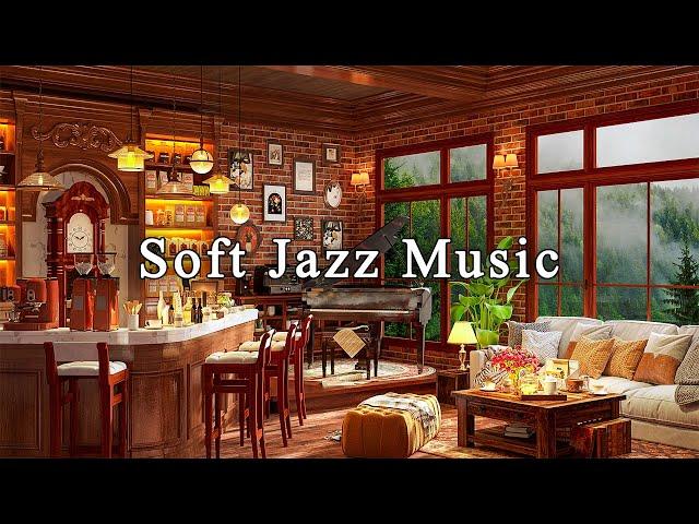 Relaxing Jazz Instrumental Music to Studying, Unwind  Soft Jazz Music at Cozy Coffee Shop Ambience