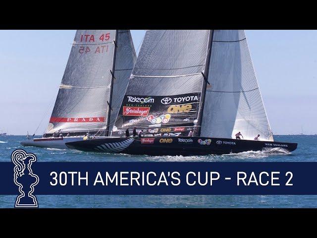 30th America's Cup Race 2 ITA vs. NZL | AMERICA'S CUP