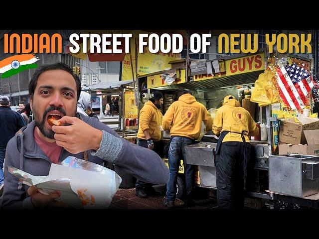 Indian Street Food in New York, USA 