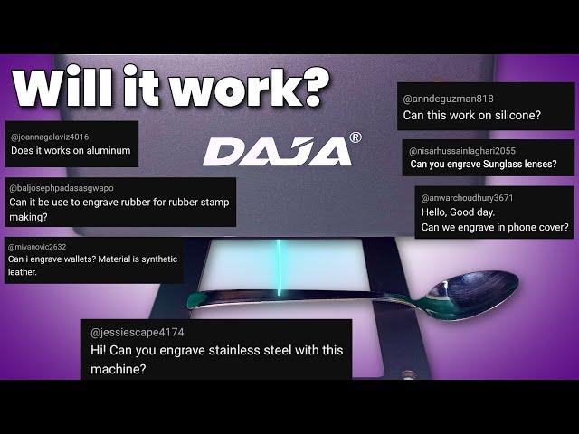 #284 DAJA DJ6 laser Engraver - Answering Your Questions / Testing and Review - Will it Work?