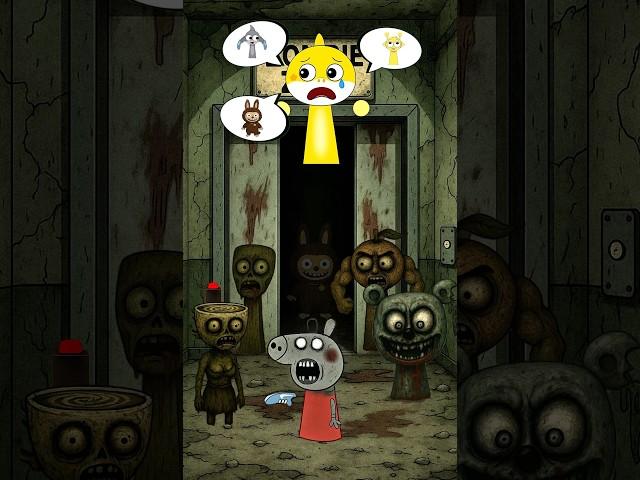 Who press the zombie button? Peppa pig Labudu Baby shark | Incredibox Sprunki #incredibox #sprunki