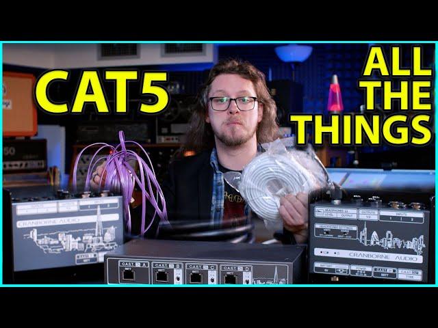 Cat5 cable makes Recording Studios nice and tidy