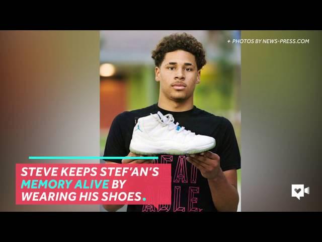 Teen keeps friend's memory alive with his shoes