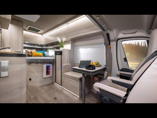 Sensationeller XXL 5,99m Kastenwagen Wohnmobil Grundriss: Globe Traveller 2023 Explorer 2X.