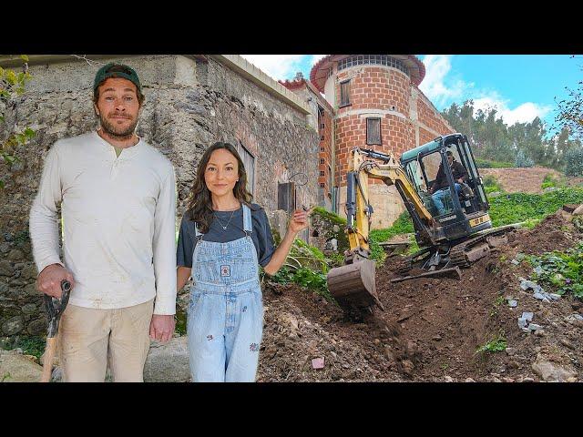 An unexpected surprise finishing a repair on our old stone house