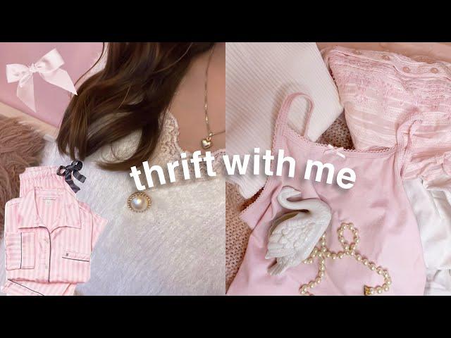 thrift with me coquette/y2k/girly/pink