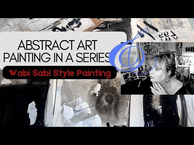 Abstract Art // Painting in a Series // Wabi Sabi Style Painting