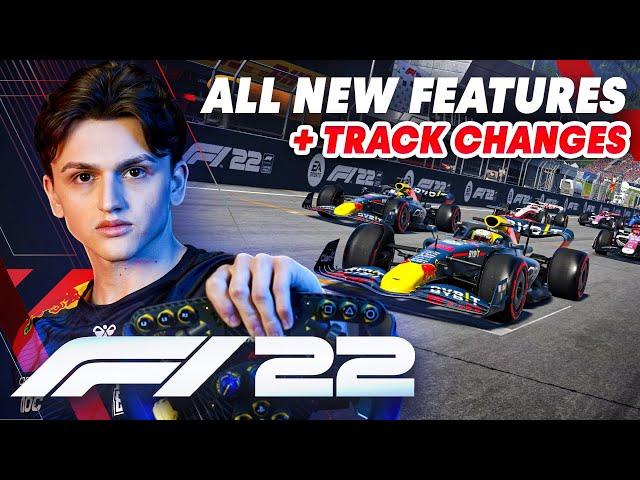 F1 22 ALL NEW FEATURES + TRACK CHANGES