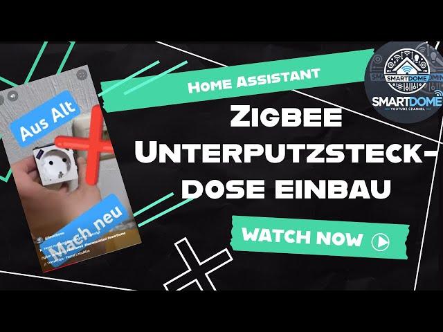 Zigbee Steckdose einbau und integration in homeassistant