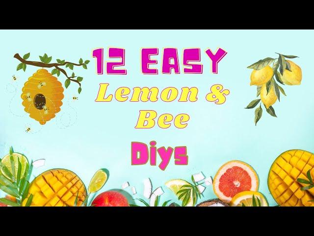 *12 MUST SEE* LEMON AND BEE SUMMER DECOR/ EASY SUMMER DIYS/