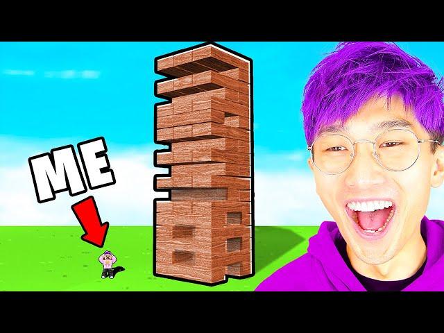 Can We Survive ROBLOX JENGA!? (GIANT JENGA CHALLENGE!)