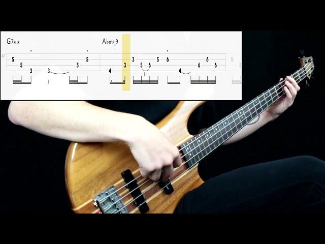 Bruno Mars, Anderson .Paak, Silk Sonic - Leave The Door Open (Bass Cover) (Play Along Tabs In Video)
