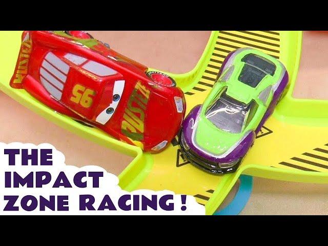 Cars Toys Lightning McQueen Impact Zone Racing