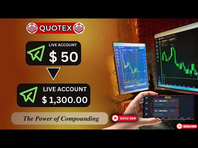 ''How I Made $1300 From Just $50 - My Candlestics Psychology Story | #trading #quotex #stockmarket