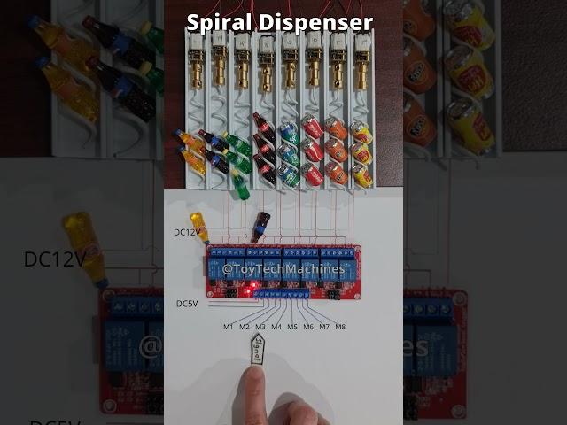 DIY Vending Machine Spiral Dispensing System