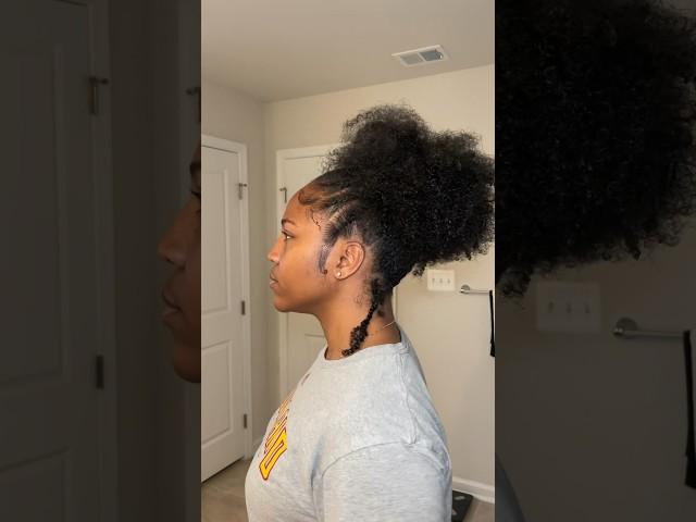 How to Curly Puff mini tutorial |  Black Girl Natural Hairstyle inspo