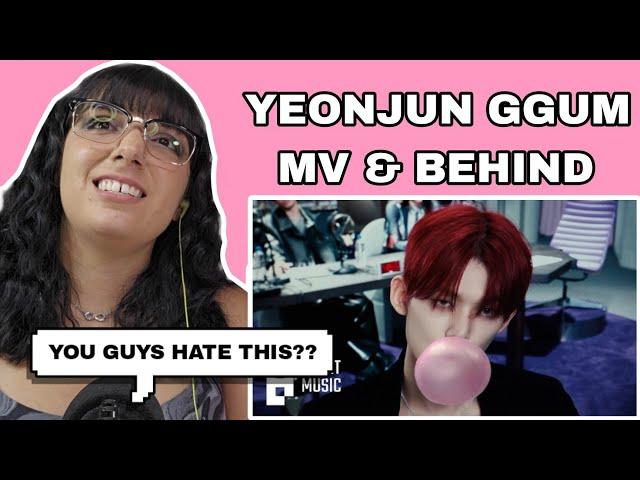 YEONJUN 'GGUM' MV &  'Mixtape: GGUM’ M/V BEHIND THE SCENES | TXT REACTION