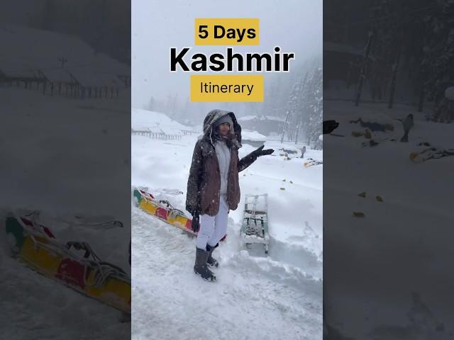 5days Kashmir itinerary 