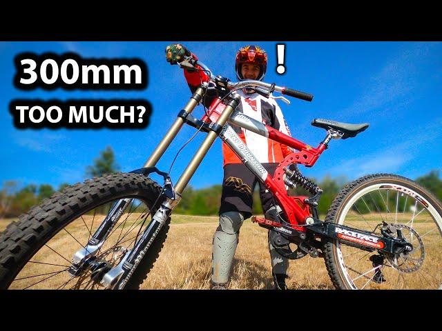 The Most EPIC MTB FORK EVER MADE!!  12” ‘Supermonster’ - How does this ride?