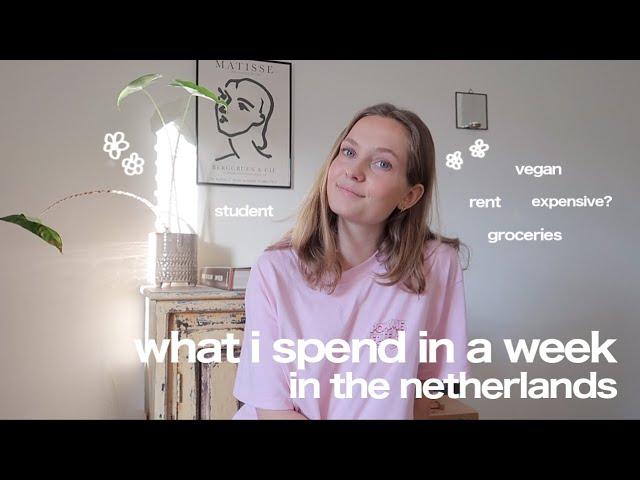 what i spend in a week as a student in the netherlands 