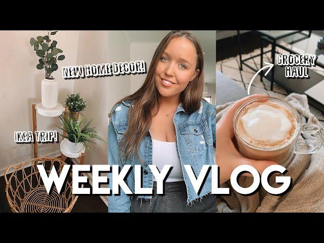 WEEKLY VLOG | Grocery Haul, IKEA Trip, + Home Decor  | smileycitrus