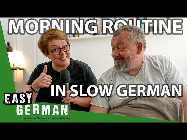 Our Morning Routine in Slow German | Super Easy German 232