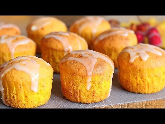 Excellent pumpkin muffins. Baking with pumpkin.