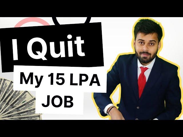 Life is not easy even after becoming CA || Quit my high paying JOB || CA Mohit Patidar