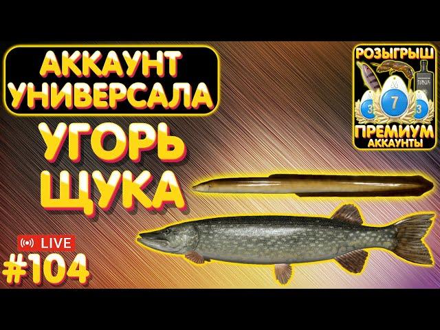 Угорь Щука-ОстрогПРЕМЫ и ЗОЛОТО в Телеге и на TrovoАккаунт универсала #104Русская Рыбалка 4 #1139