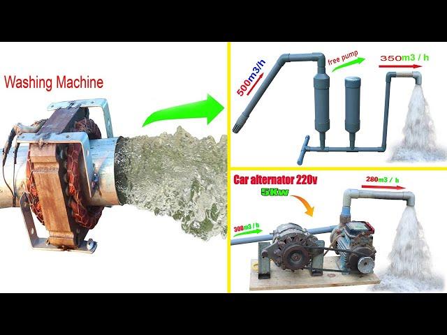 Top 3 DIY water pump free no need electric power at home 2023