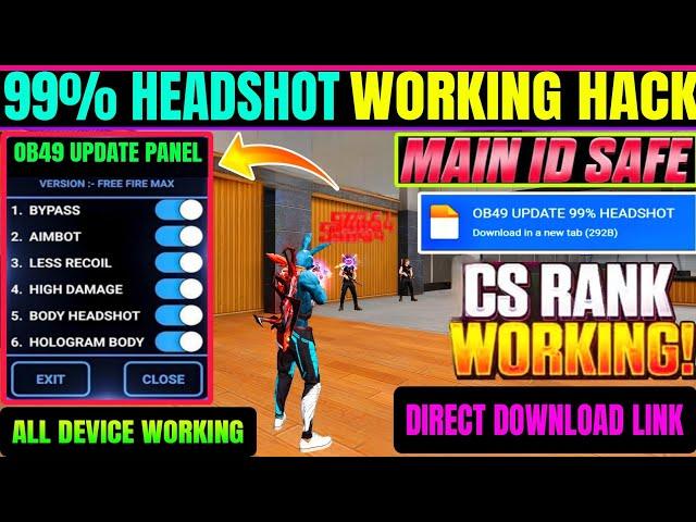 Ob49 Update   Free Fire Max Panel Injector Hack  Rank Working Auto Headshot Panel Injector Safe