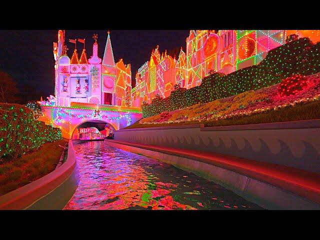 [December 2024] 4K It’s A Small WORLD Holiday Edition - Disneyland Rides