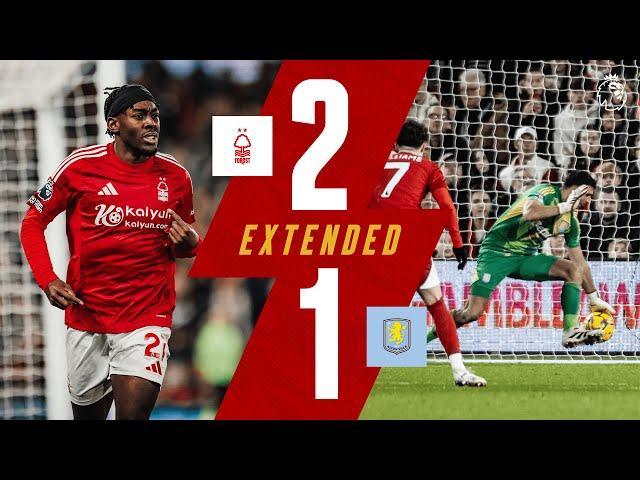 93rd Minute Goal & INCREDIBLE Martínez Save!  | Forest 2-1 Aston Villa | Extended Highlights