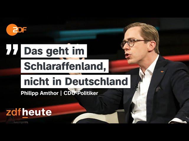 Amthor ärgert sich über Stolla - Emotionale Debatte über Arbeit | Markus Lanz vom 17. April 2024