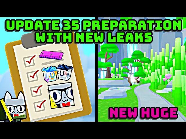  UPDATE 35 PREPARATION + NEW LEAKS INCLUDING SHINY HUNTER GAMEPASS AND MORE IN PET SIMULATOR 99