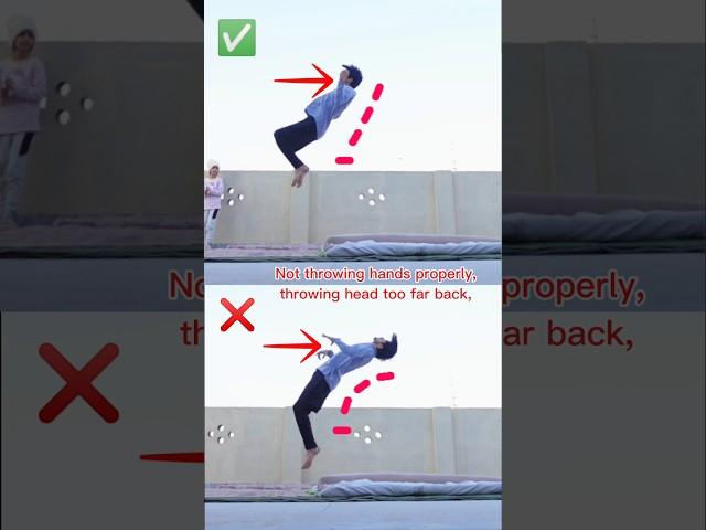 Backflip Tutorial Avoid these mistakes . #backflip #short @hamzaslife1234