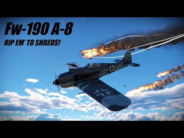 4x20mm MG-151 DESTRUCTION Ft. Fw-190 A-8 | War Thunder Air RB