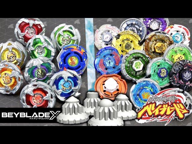 Beyblade X VS Metal Fight Beys w/ CUSTOM X MODS Epic Cross-Generation Battle!