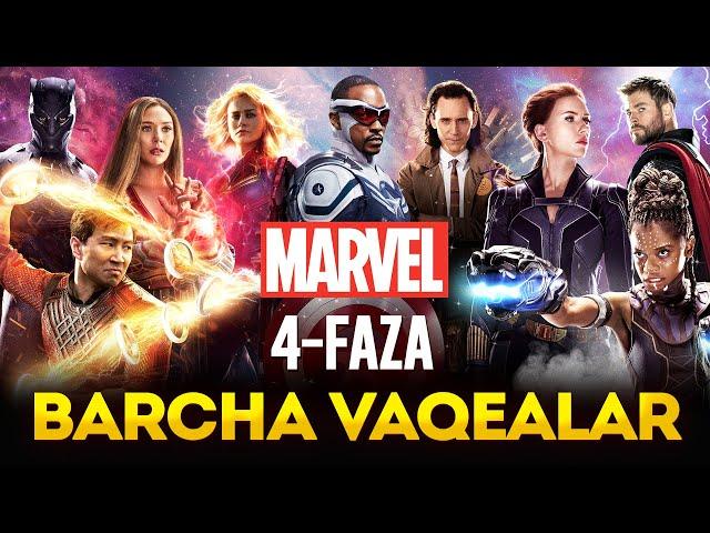 Marvel Kino Olami 4-Faza - To'liq Voqealar | 5-Fazaga Tayyorgarlik