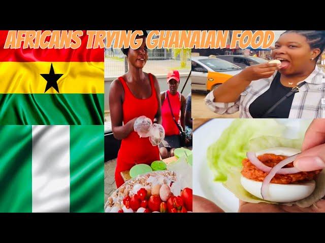 GHANAIANS ARE TRENDING!!NIGERIANS TRYING GHANA  KOSUA NU MEKO FOR THE FIRST TIME #ghananews