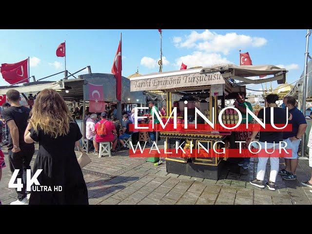 4K Istanbul Eminonu Walking Tour