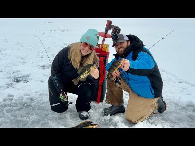 First Ice Crappie and Perch! | Maine Ice fishing