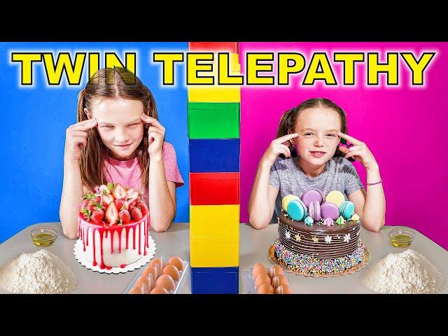 Twin Telepathy Cake Challenge!!