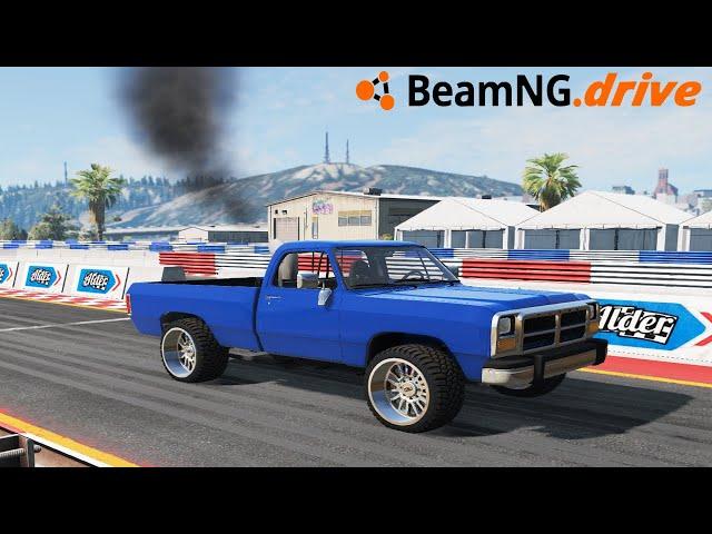 BeamNG.drive MP - 1500HP FIRST GEN CUMMINS DRAG TRUCK (IT RIPS)